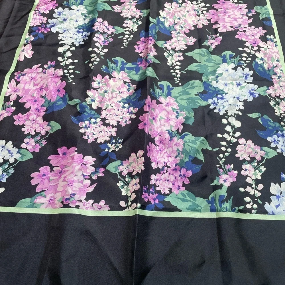 Talbots New With Tag 100% Silk Botanical Scarf